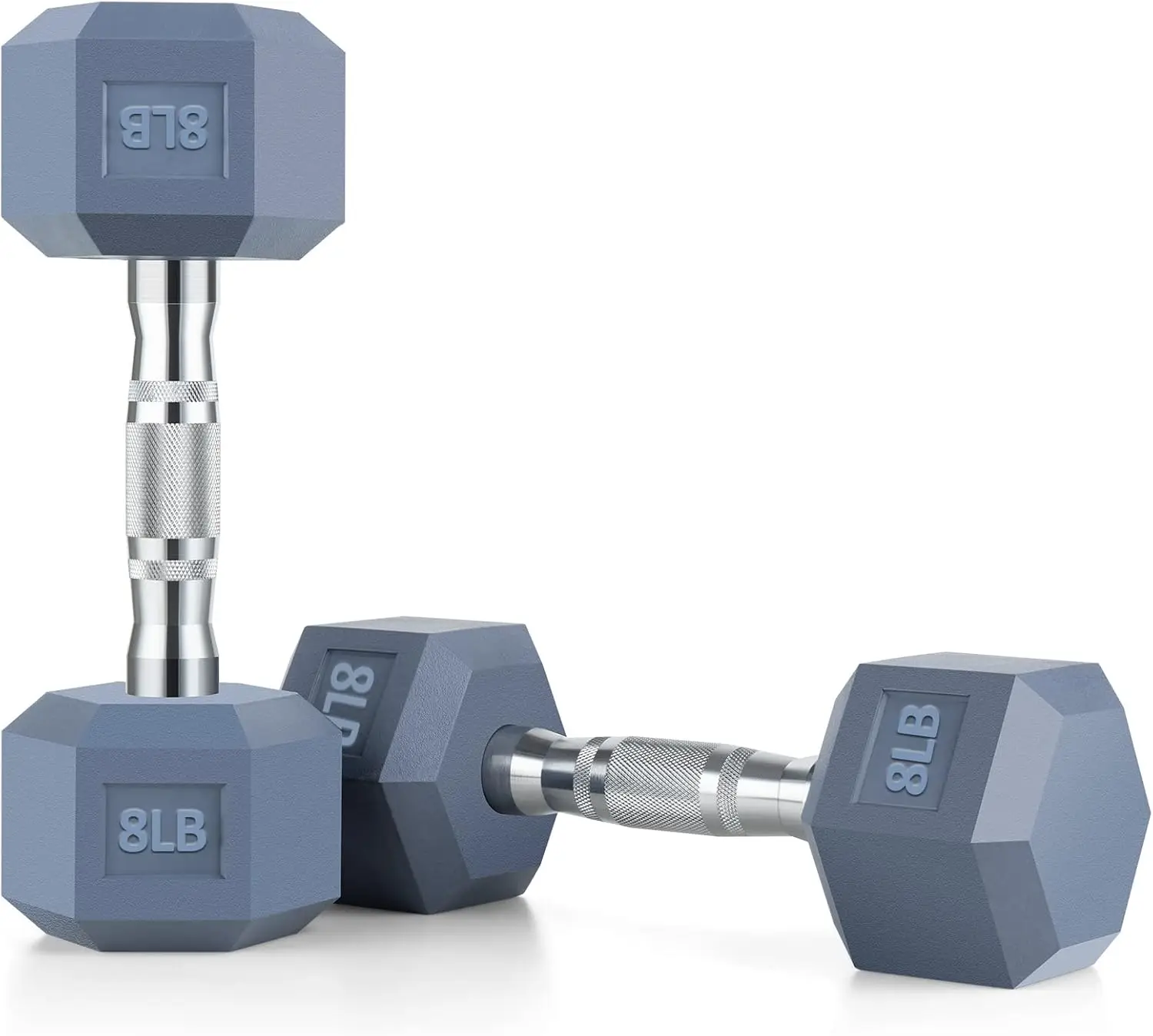 

8 Colors Options Compatible with Set of 2 Rubber Dumbbell Weight 5 50 LB Anti Slip Anti roll Shape