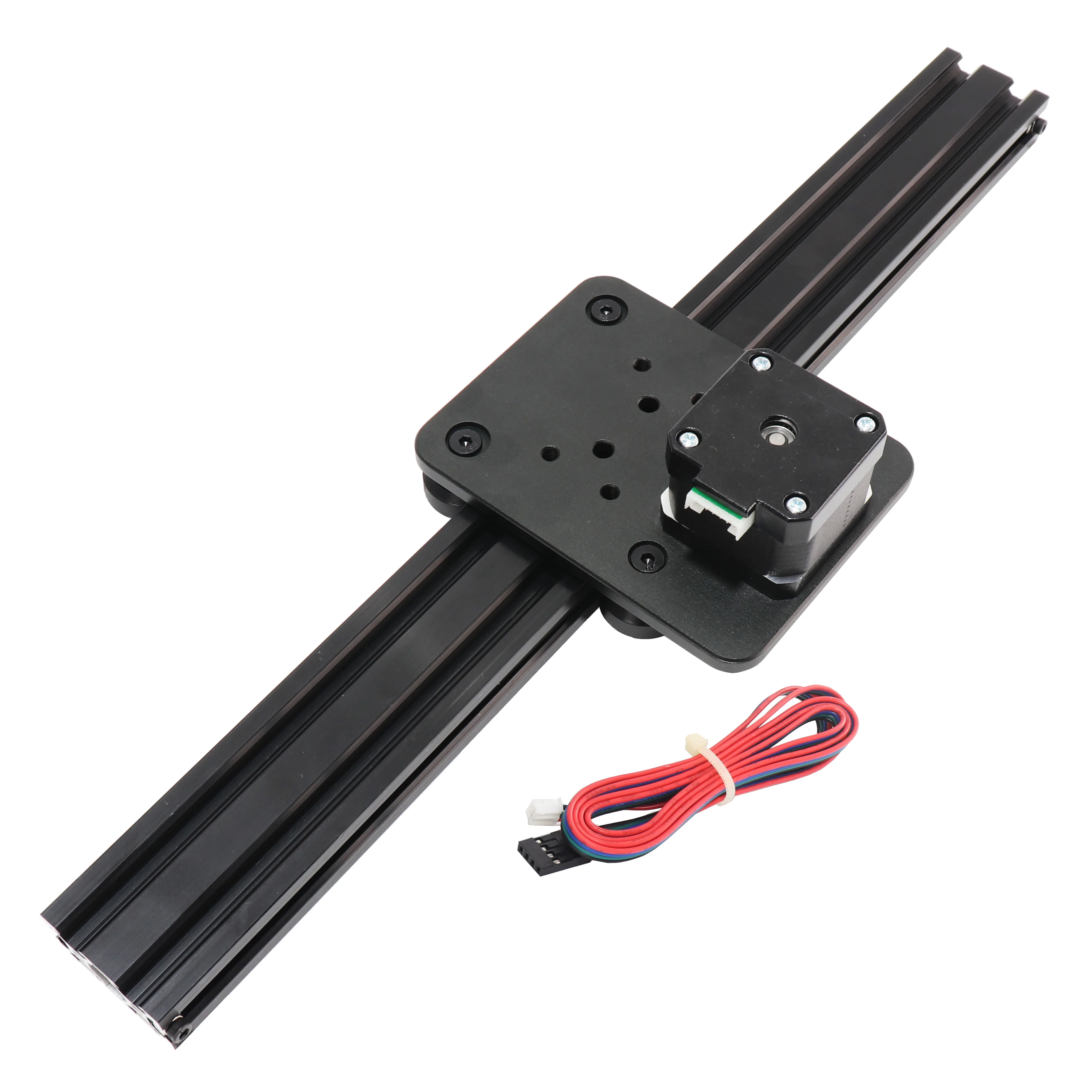 HPV8 Openbuilds Mini Solid V Slot Belt Linear Module 400mm  Pinion Linear Actuator Nema17 Stepper Motor 17HS3401 for CNC Milling