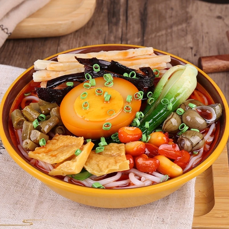 Decorative Noodles Rice Bowl Molds Unique Noodles Model Display Charm Enhancing Visual Appeal In Restaurants