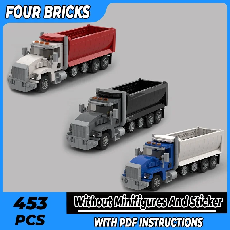 City Transportation Vehicle Model Moc Building Bricks T800 Dump Truck Technology Blocks Gifts Christmas Toys DIY Sets Assembly