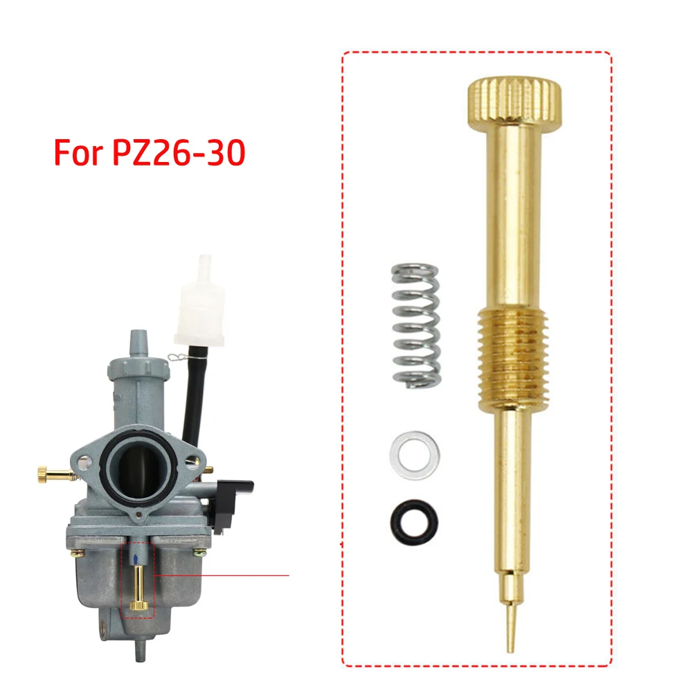 Kits de tornillos de mezcla de motocicleta, ajuste de mezcla de carburador, tornillo de mezcla de combustible de aire para PZ26, PZ27, PZ30,