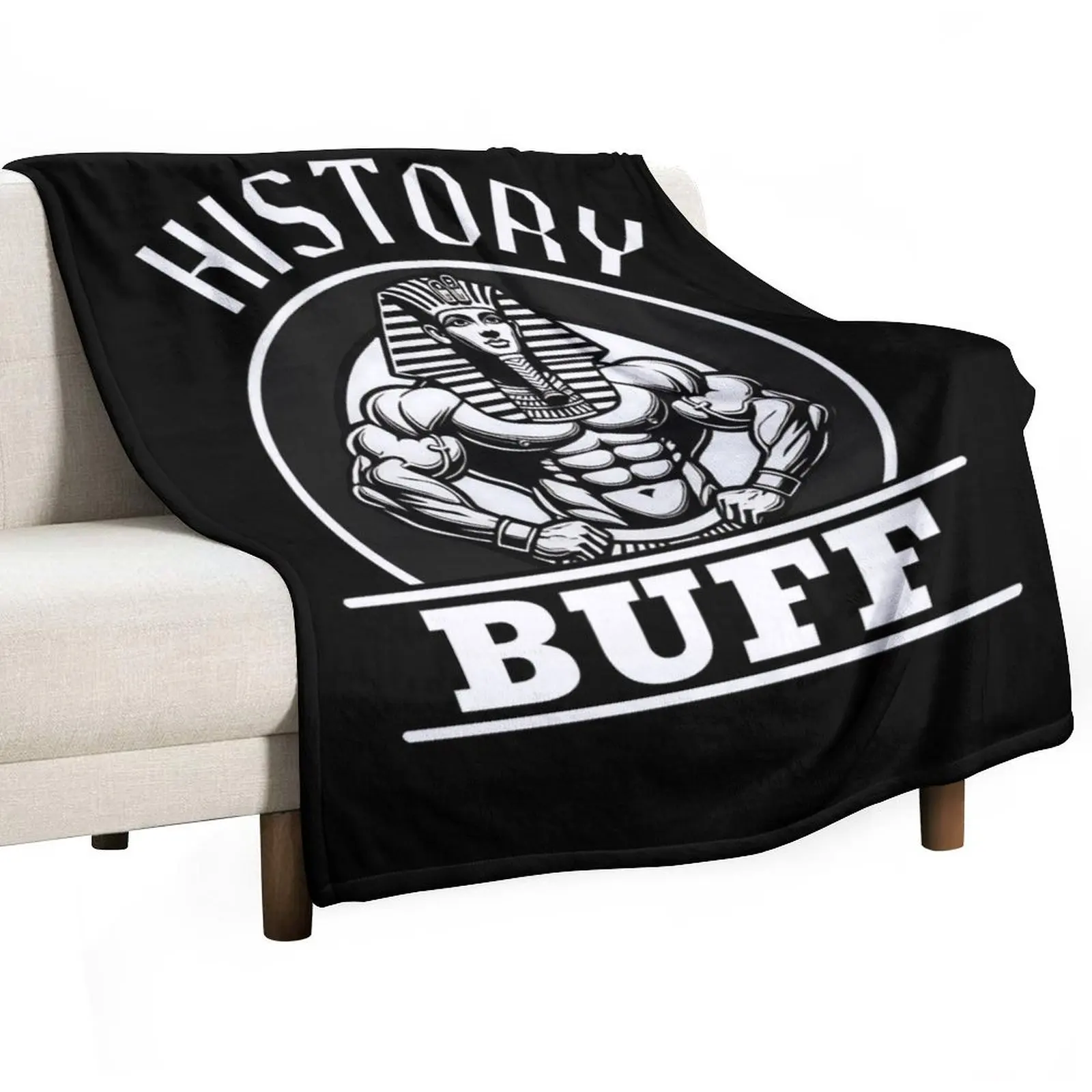 History Buff - Giza Gains - Funny History Throw Blanket Custom Bed sofa bed Luxury Brand Single Beach Blankets