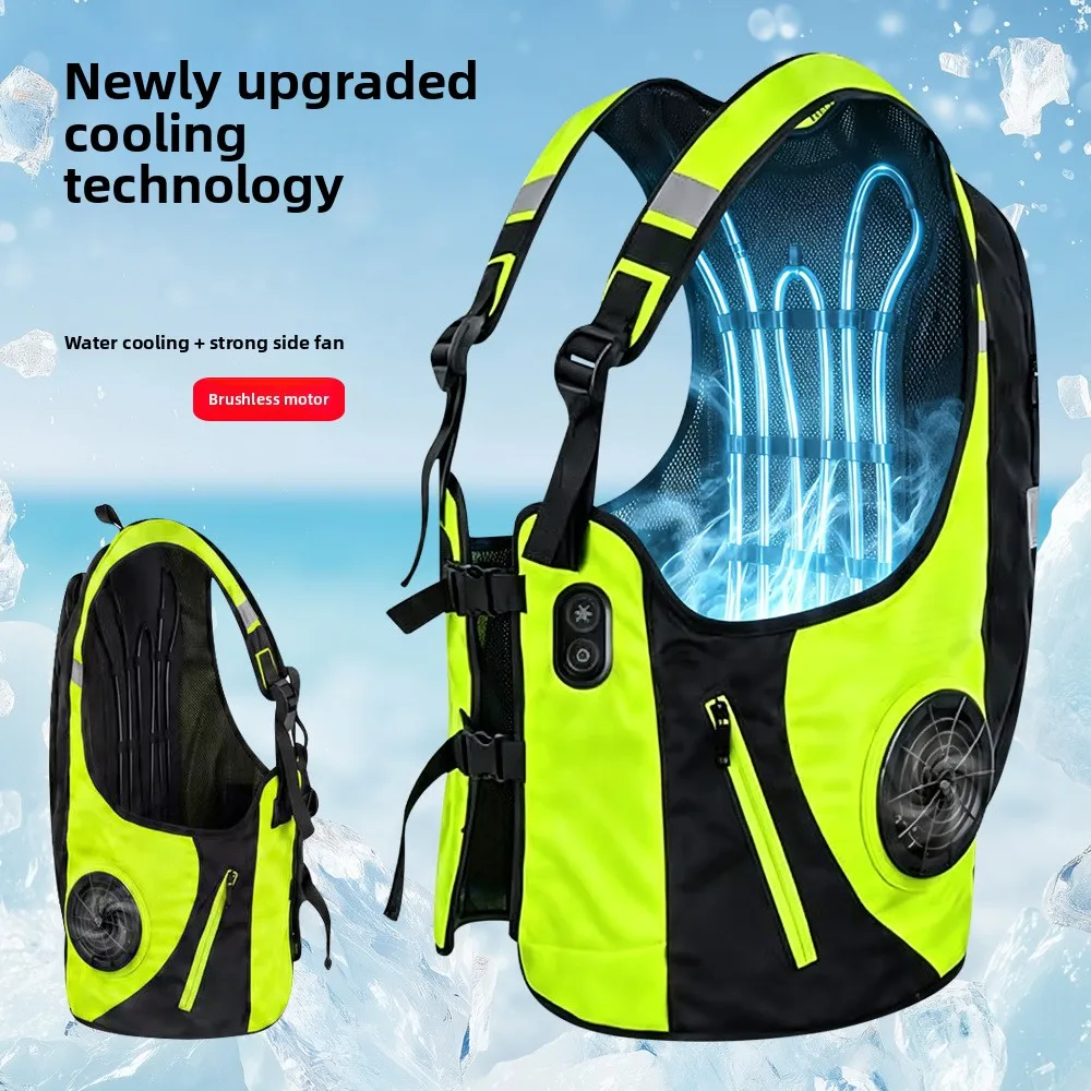 Cooling Water Circulation Water Cooling Fan Summer Air Conditioning Clothes Refrigeration with Fan Vest Reflective Vest