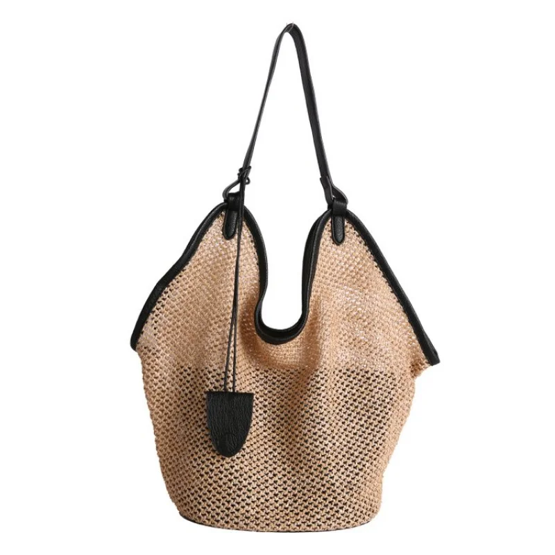 

Stylish Fashionable Shopper Purse For Women In Vintage Style Featuring Letter Logo And Elegant Solid Color