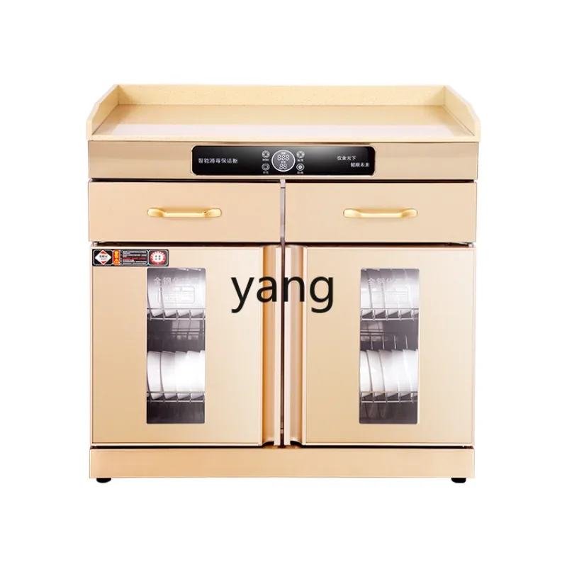 lCX  Large Capacity Marble Desktop Stainless Steel Dining Cupboard for Commercial Catering Restaurant