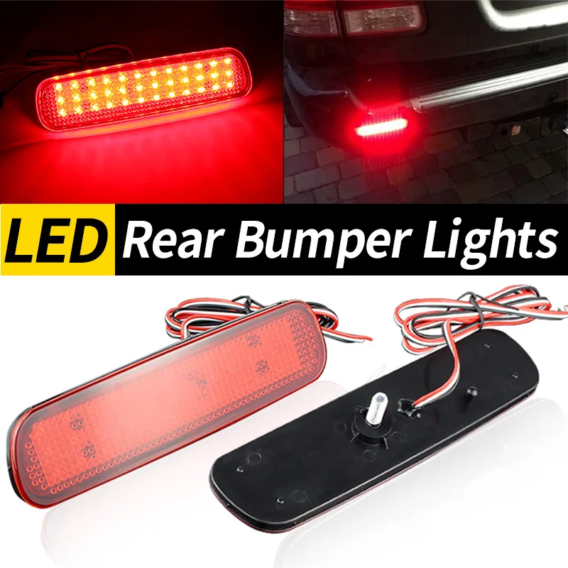 2pcs Rear Bumper LED Light For Toyota Land 100-Series Cruiser Cygnus OEM# 81920-60051 For Lexus LX470 Tail Reflector Fog Lamp