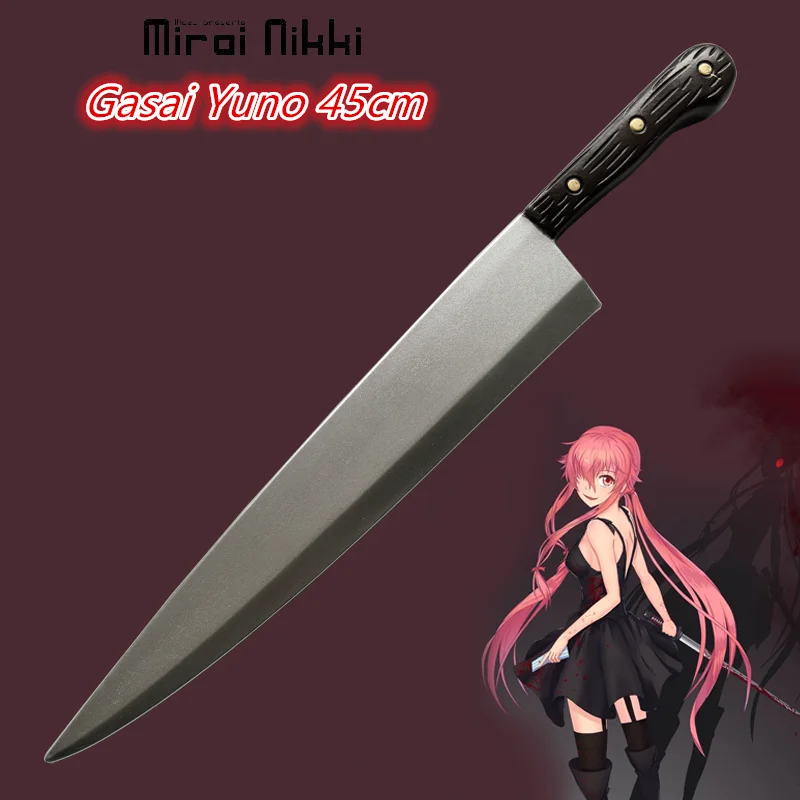 Future Diary Gasai Yuno short knife sword universal kitchen knife weapons and equipment cos props PU rubber toy sword and knife