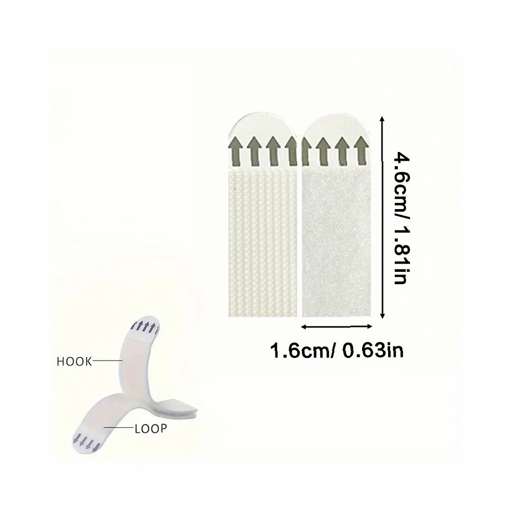 Heavy Duty Adhesive Strips 80Pcs - No-Drill Damage-Free Hanging, Strong Removable Double Sided Tape for Smooth