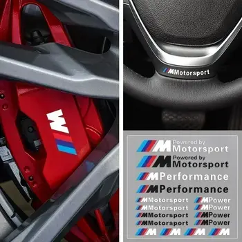 一套汽車徽章貼紙,適用於BMW M Performance Power X1 X3 X5 X6 E84 E83 F25 M3 E90 E91 E60 F15 F16 E70 F30 車型。 8 最佳銷售 m貼紙 - №2