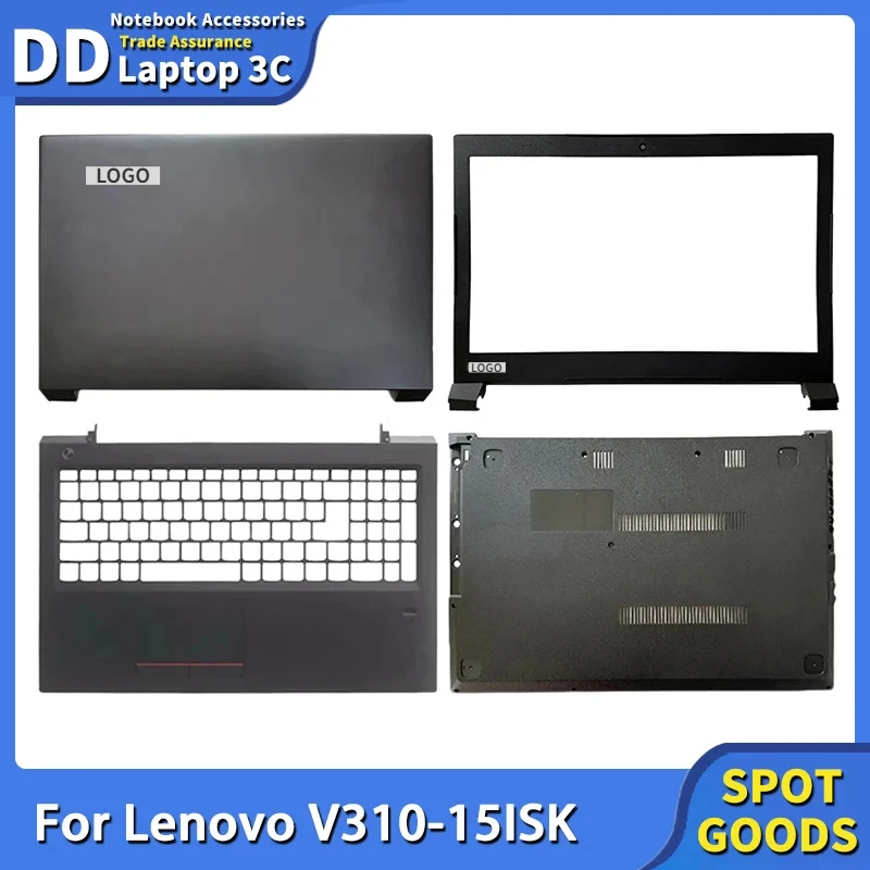 

Brand New For Lenovo V310-15IKB V310-15ISK Laptop LCD Back Cover Front Bezel Hinges Palmrest Bottom Case Top Upper Housing Black