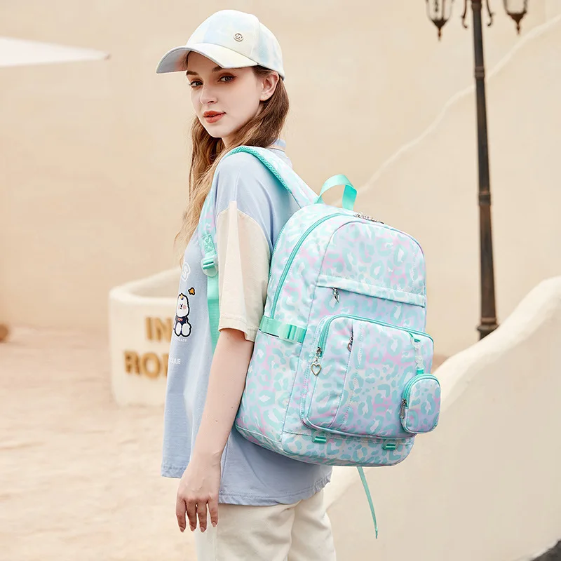 Bolsas escolares impermeables para niñas adolescentes, mochila escolar con estuche para lápices, lonchera para estudiantes, bolsa para libros, 3 piezas por juego