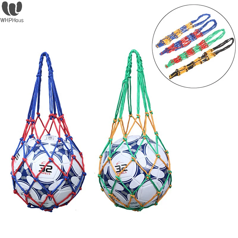 Basketball Net Bag Nylon Weave Storage Bags Single Ball Carry Portable Equipment Outdoor Sports Football Soccer Volleyball Bag