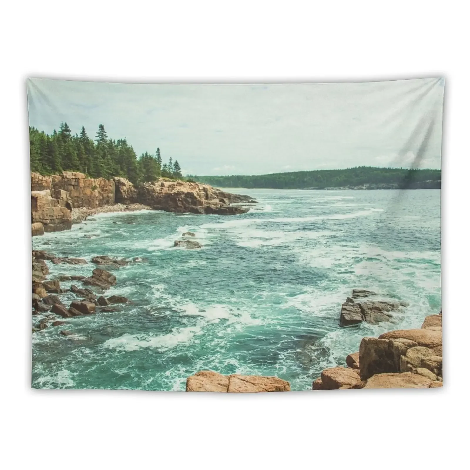 

Acadia Coastline - National Park Ocean Tapestry Wall Coverings Wall Decor Hanging Tapete For The Wall Tapestry