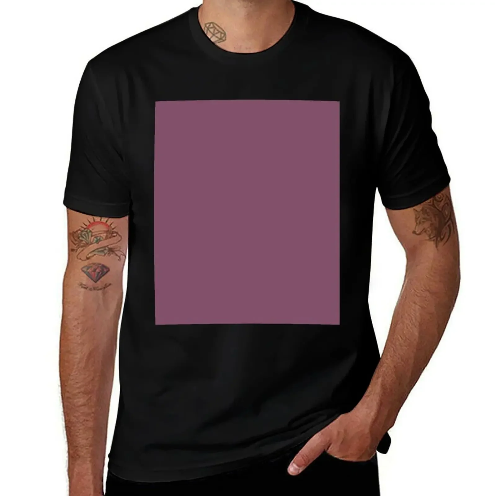 

Plum Purple Plain Solid Color T-Shirt anime shirt affliction shirts luxury clothing labubu mens clothing