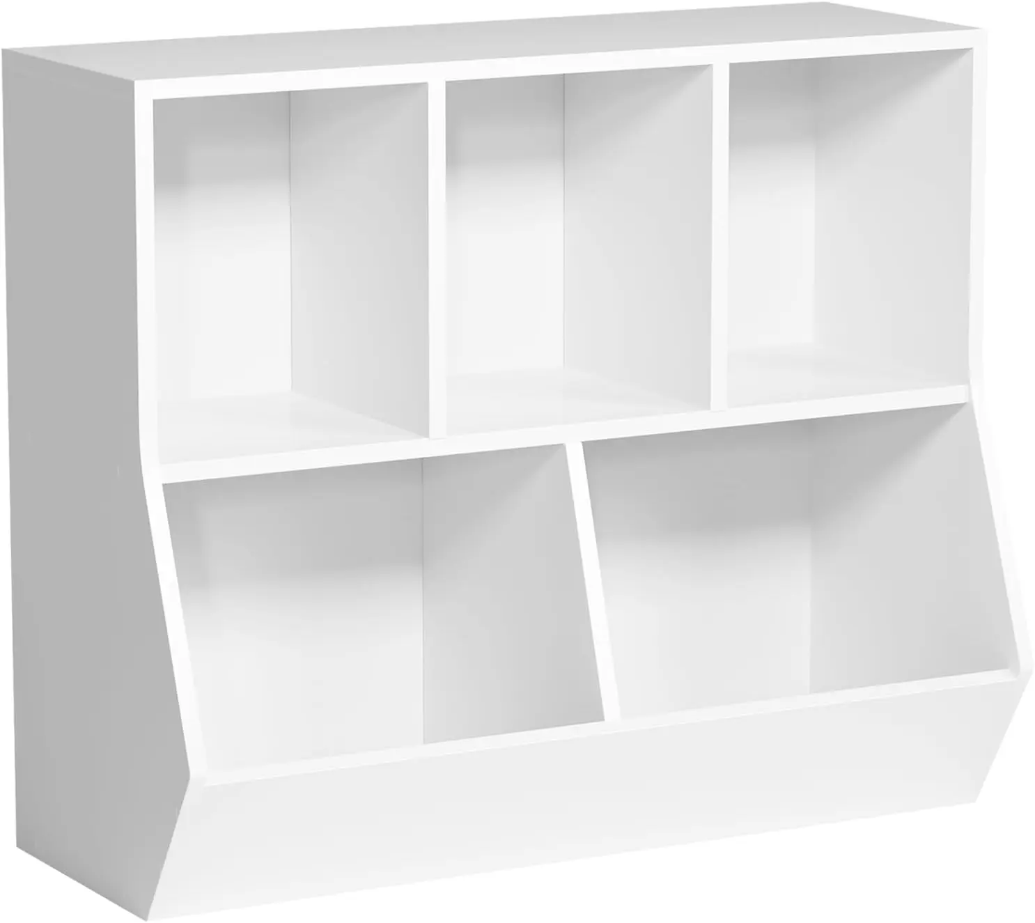 

Kids Bookshelf And Toy Storage, 3-Tier Wooden Open Bookcase, Baby Book And Toy Storage Display Organizer With Spacious Top