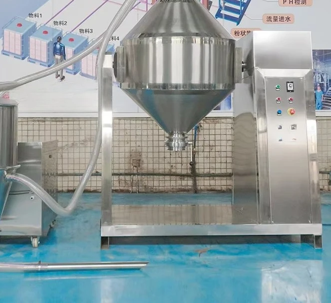 سعر جيد ناقل الذرة المزدوج 500l آلة خلط المسحوق خلاط دقيق المسحوق الجاف مع تغذية فراغ مع آلات نوع #3