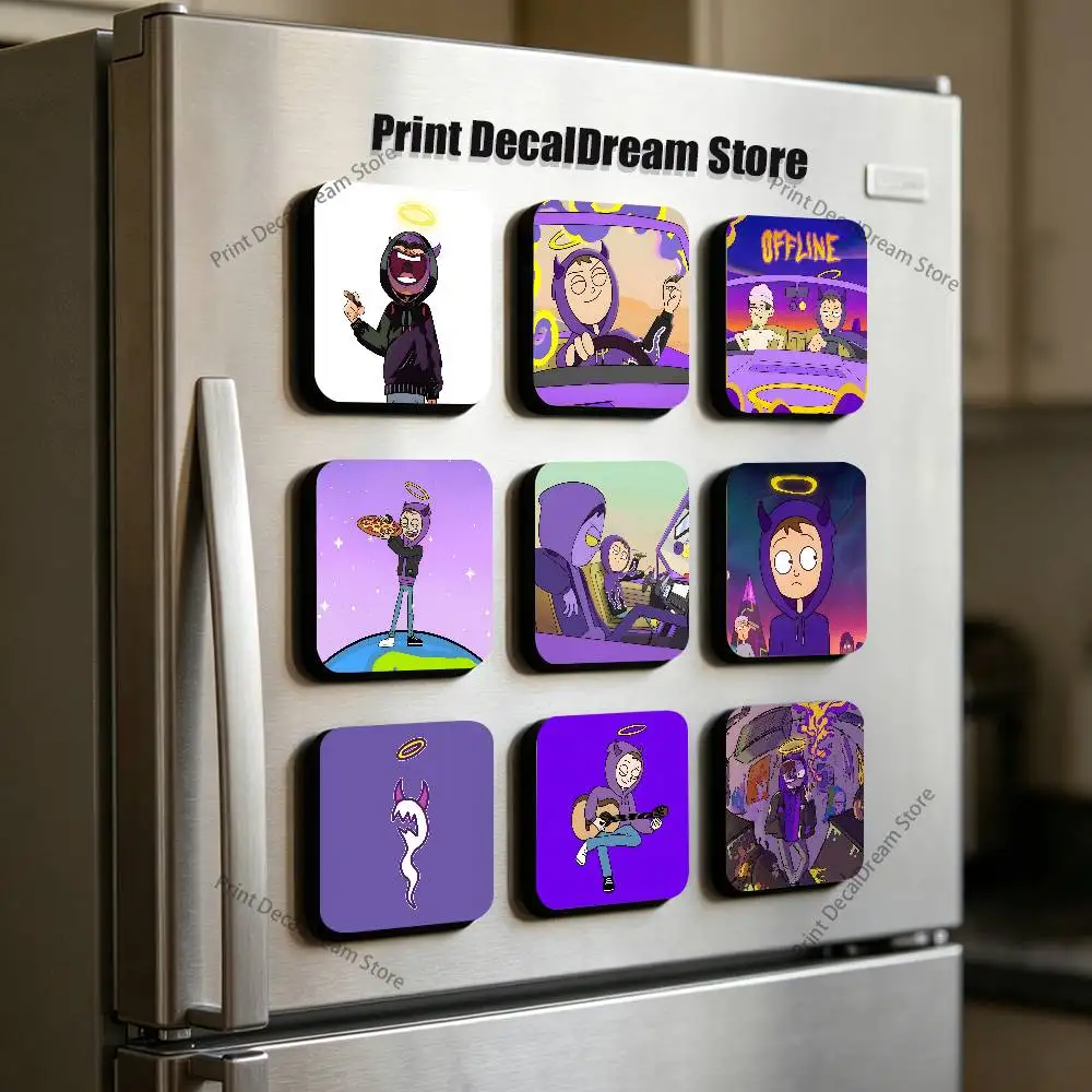 Tha Supreme Rapper Thasup Sublimation Magnet Cartoon Anime CuteFridge Magnets Personalized Sublimation Products for Kitchen