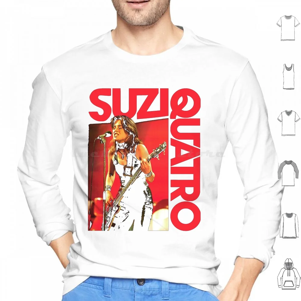 Suzi Quatro Glam Queen Hoodie cotton Long Sleeve Suzi Quatro Glam Queen