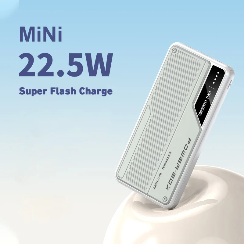 

50000mAh Powerbank 22.5W Super Flash Charging Large Capacity Mini Portable Dual Input Three Output Powerbank Outdoor Essential