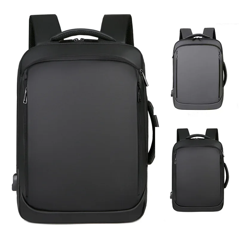 Men's Business Waterproof Laptop Backpack 15.6 Inch USB Charging Port School Bag for Men Travel Backpacks Double Shoulder Bag