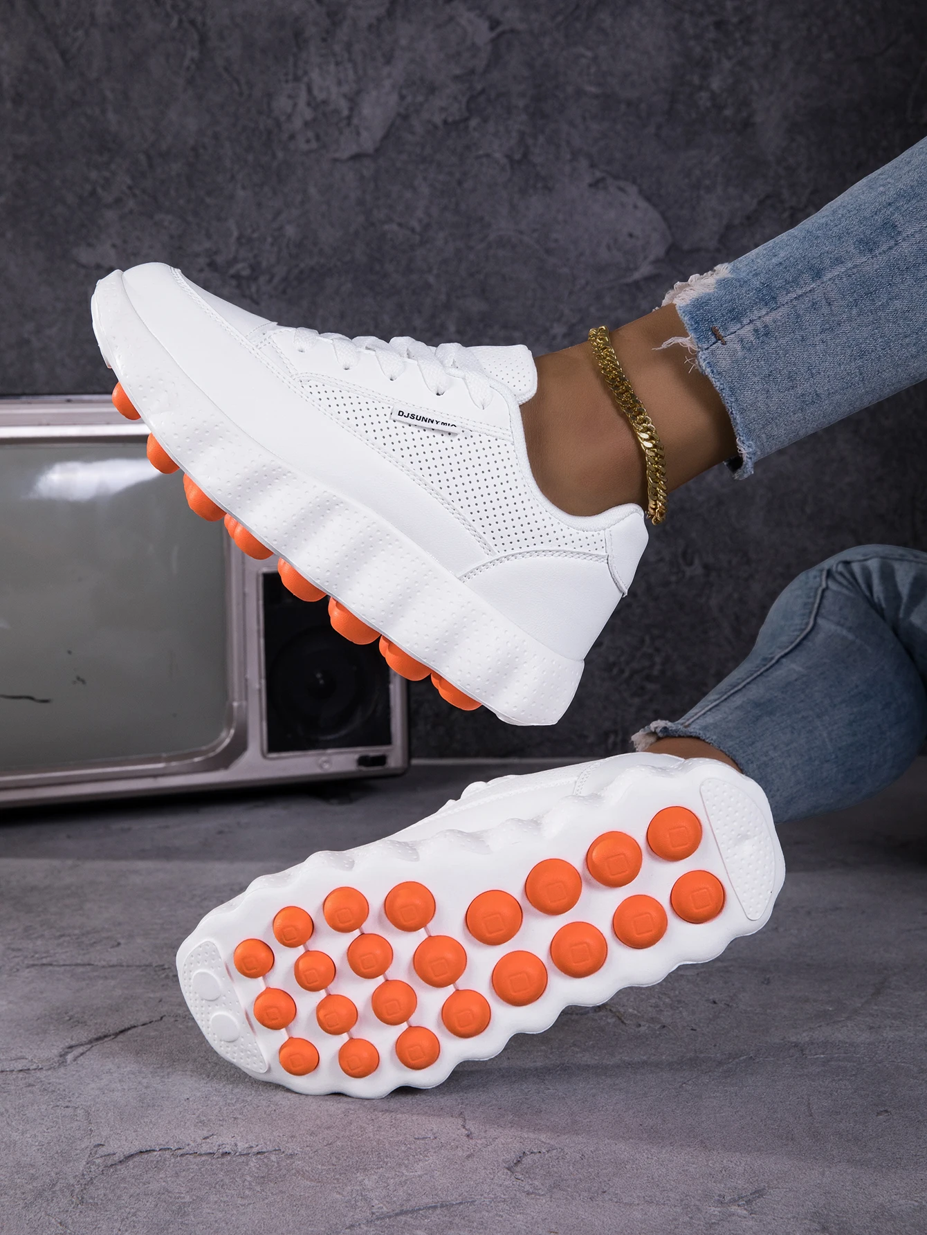 DJSUNNYMIX Damen-Laufschuhe, neue atmungsaktive Sport-Sneaker, Wanderschuhe, lässige und vielseitige Damenschuhe – Detail 2