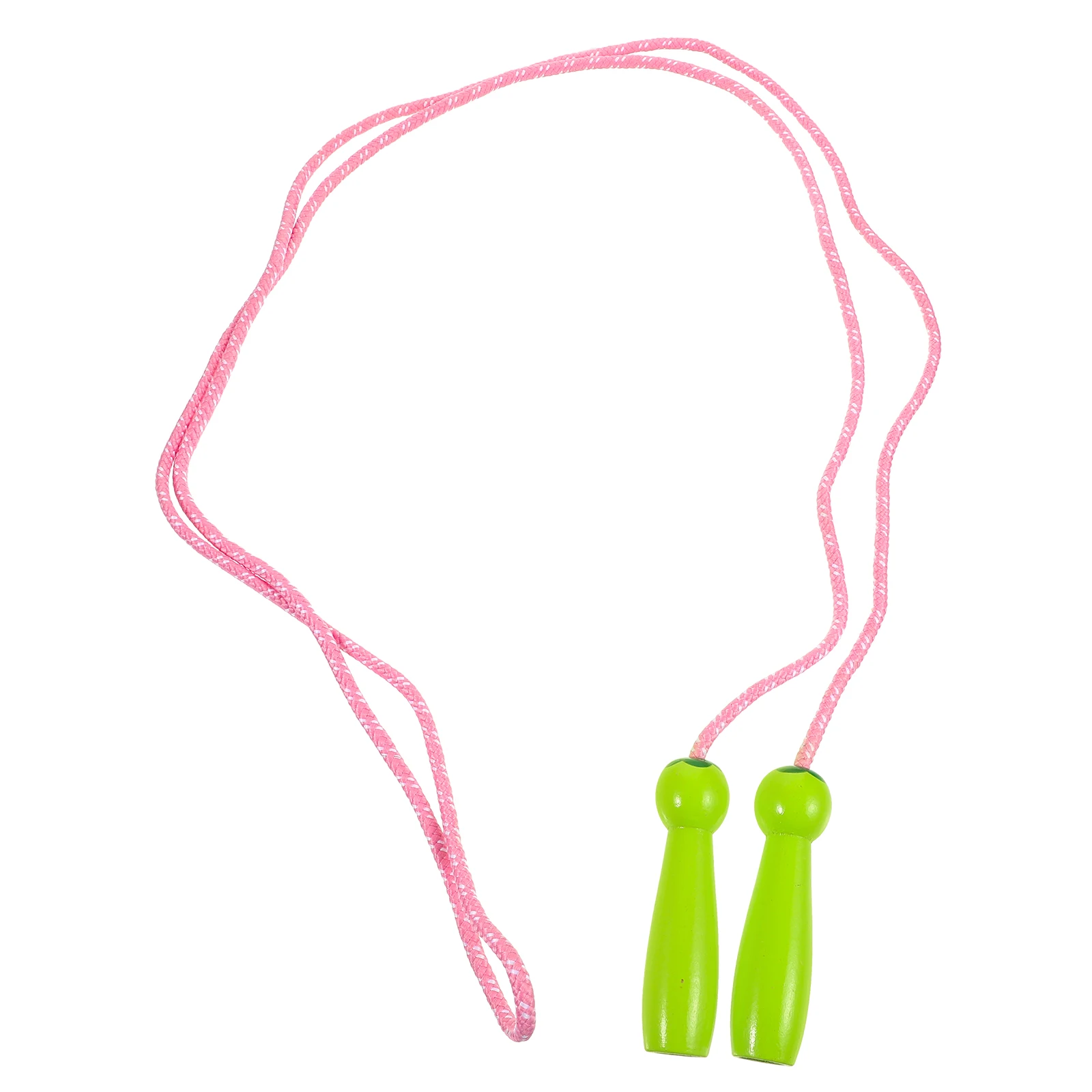 

Wood H Rope for Kids Adults Fitness Cloth Material Ergonomic Grip Durable Features Green Single Person Workout Training