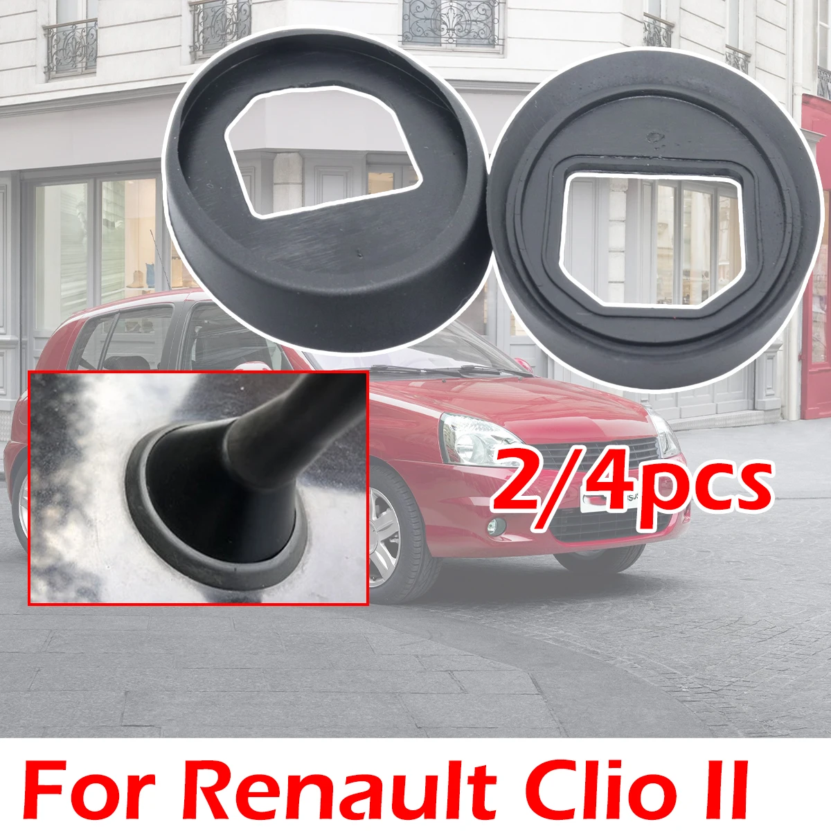 

2/4pc Roof Mast Whip Aerial Antenna Rubber Base Gasket Seal Pad For Renault Clio II Toyota Corolla Verso E12 Yaris SCP9 VW AUDI