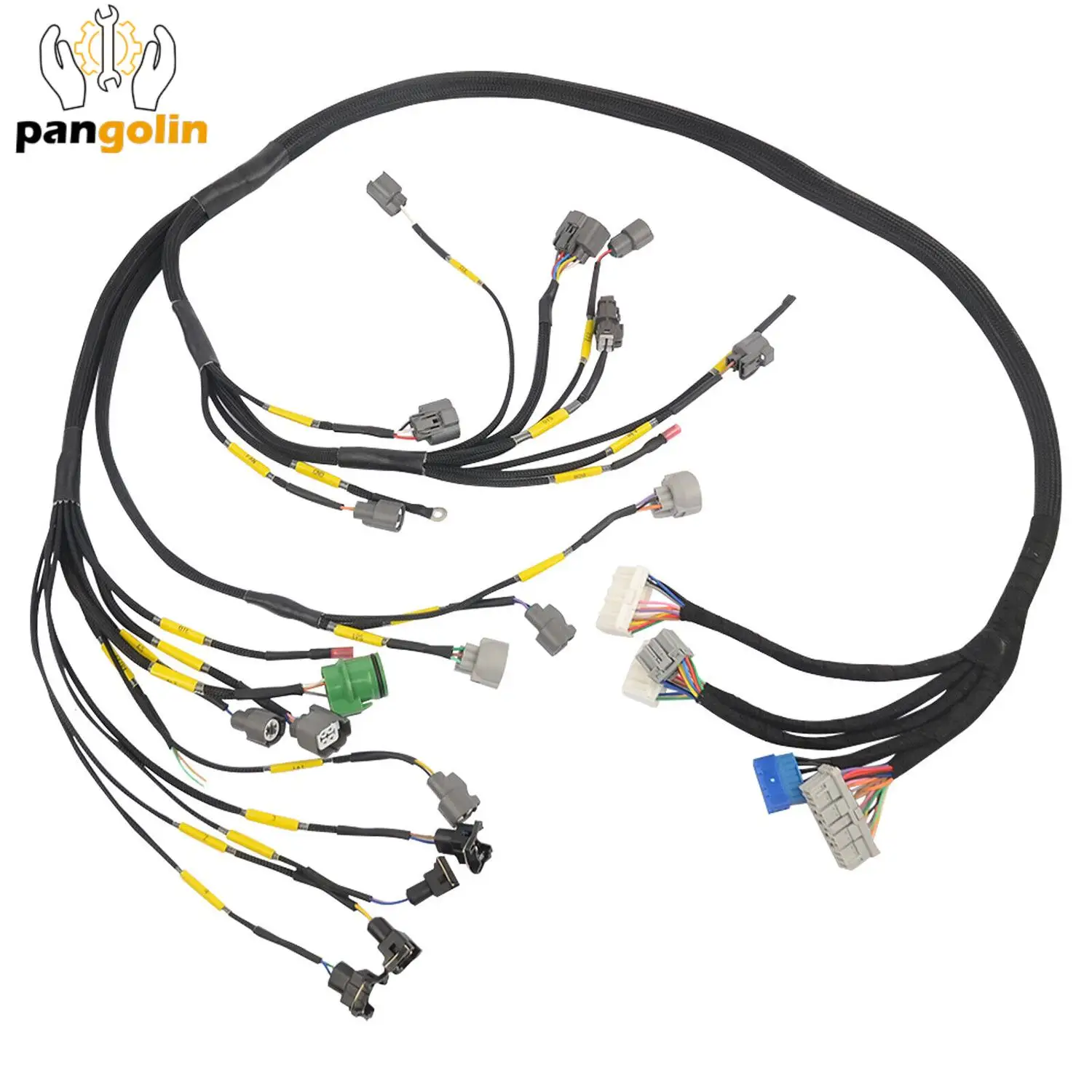 

CNCH-0BD1-1 Budget D-series B-series Tucked Engine Harness OBD1 Fits For 92-95 Honda Civic Integra B16 B18 D16 ECU Connectors