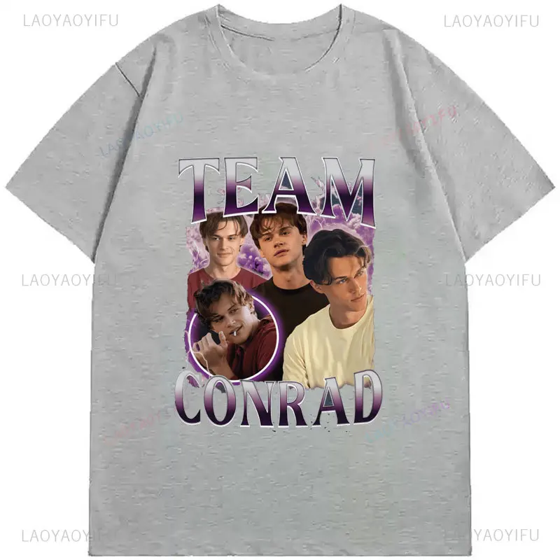 تي شيرت Team Conrad القطني Cousins Beach Movie Shirt Vintage Movie The Summer I Turned Pretty 3 تي شيرت جرافيك للرجال