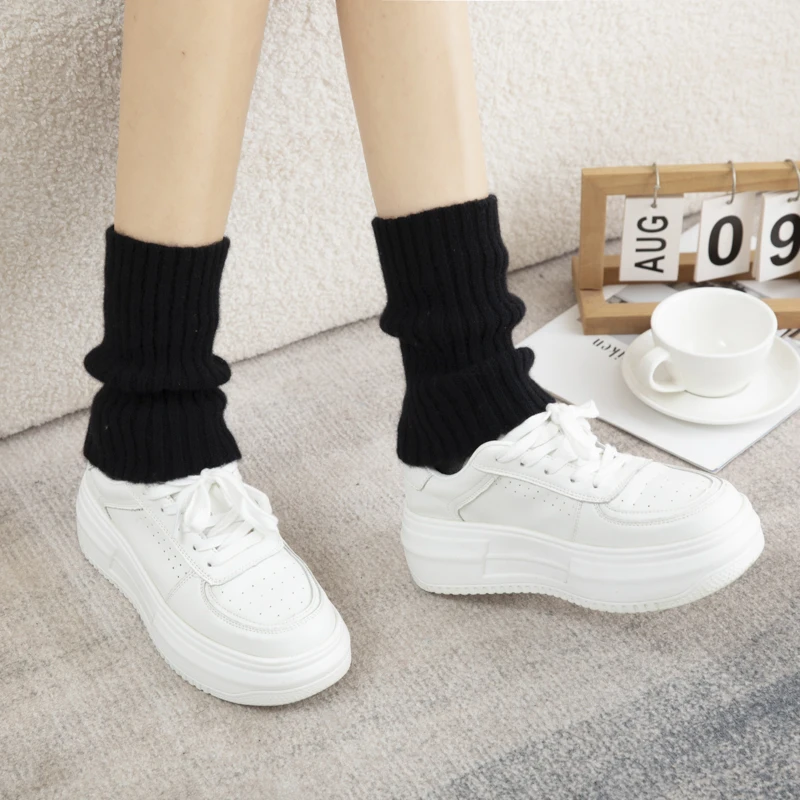 ถุงเท้าข้อเท้าแคชเมียร์แท้ 100% สำหรับผู้หญิงและผู้ชาย รุ่นใหม่ประจำฤดูใบไม้ร่วงและฤดูหนาว ถุงเท้ากีฬาแบบหลวมๆ ถุงเท้าข้อเท้าแฟชั่นถักนิตติ้ง