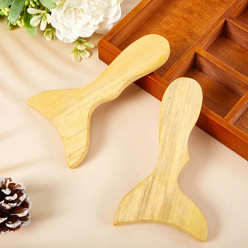 1PC Scraping Board Wooden Guasha Massage Scraper Tool Pressure Therapy For Back Neck Body Meridian Dredge Acupuncture Board