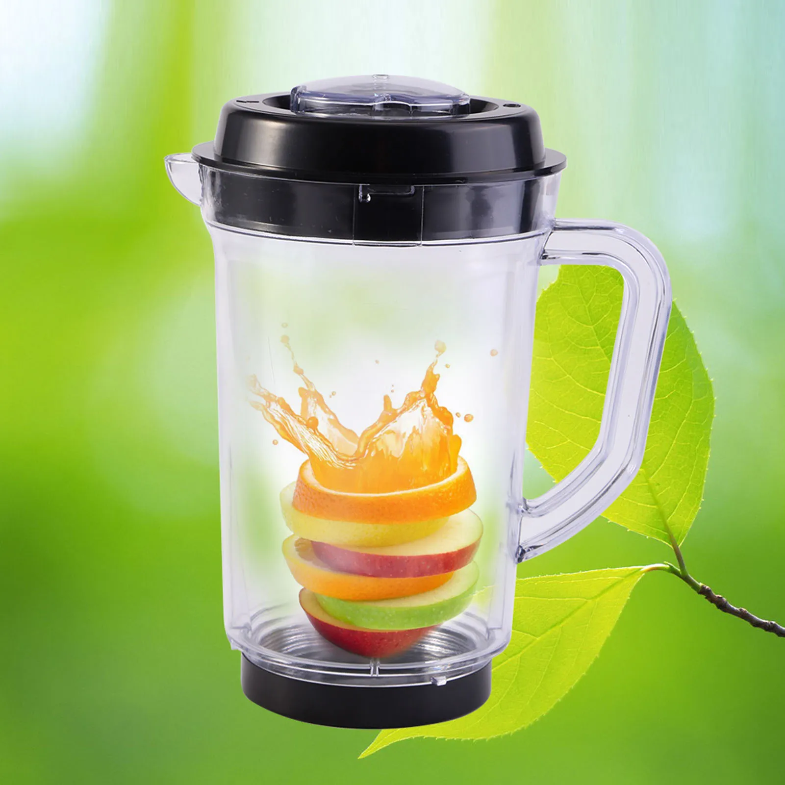 Vervangende kan voor sapcentrifuge/blender, plastic 1000ml water-/melkbekerhouder voor Magic.