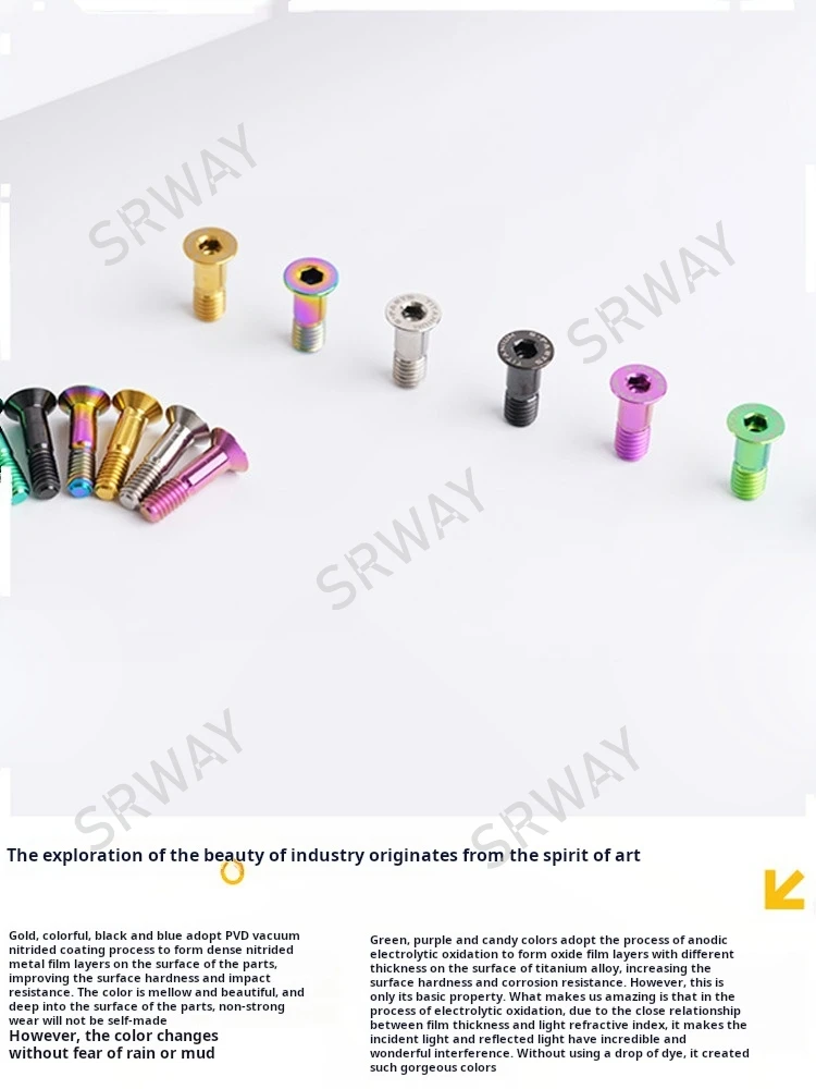 

S PARTS Премиум легкие титановые жокейские роликовые болты подходят для SRAM UT DA XT XTR шоссейного горного велосипеда, болты заднего переключателя