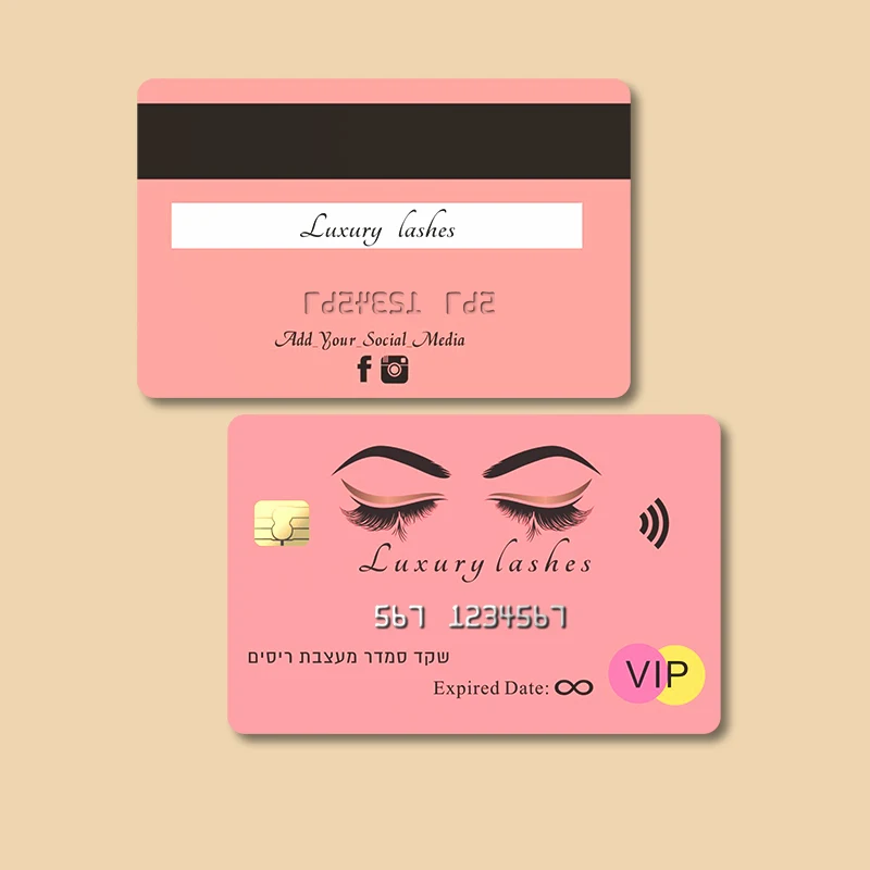 200pcs Loyalty Cards Printing Customized Your Logo Credit VIP Visit Business Membership Gift  Gold Embossed Numbers in Sequence