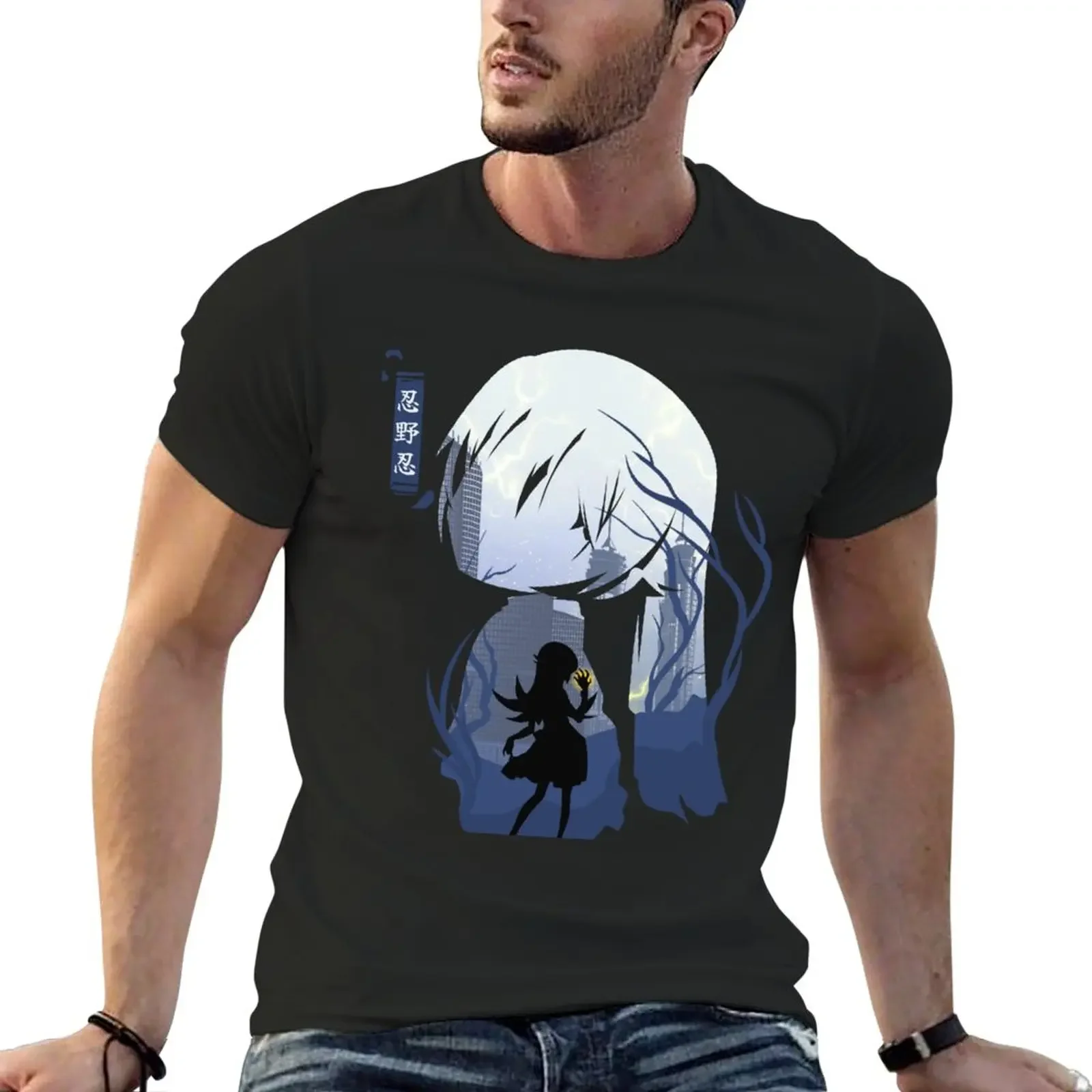 Shinobu Oshino T-Shirt kawaii clothes boys t shirts sweat shirt Aesthetic clothing clothes for men