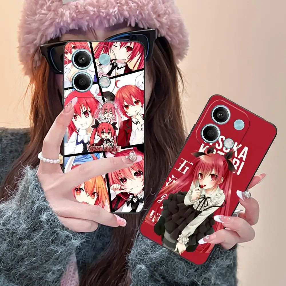 Date a Live Kotori Itsuka Handyhülle für POCO F6 F5 F4 F3 F2 Pro GT C40 Farbdruck Schutzhülle Cover Smartphone Luxus