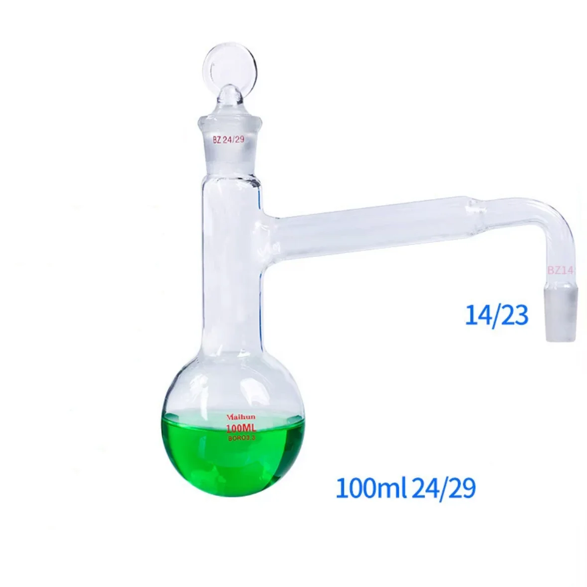 100mL Distilling Apparatus with Ground In joints Borosilicate 3.3 Glass Laboratory Chemistry Equipment Purification Device Set