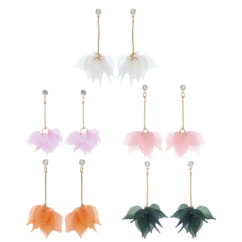 

Petal Design Spring Earrings for Earrings For Women Trendy Women Lightweight Dangle Pendant Casual Party Wedding Gifts