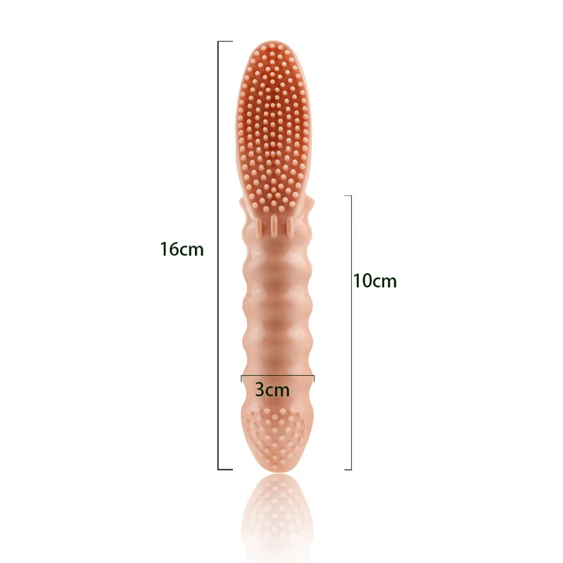 Finger Vibrators G Spot Massage Clitoris Stimulation Brush Vibrating Finger Sleeve Orgasm Masturbator Adult Sex Toys For Women