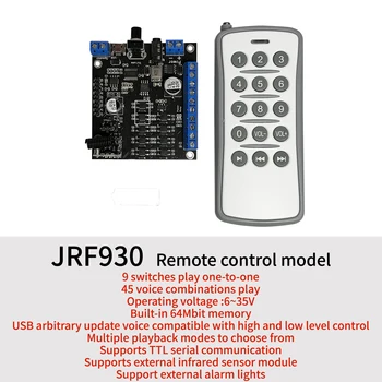 Audio playback board MP3 audio decoding module with remote control