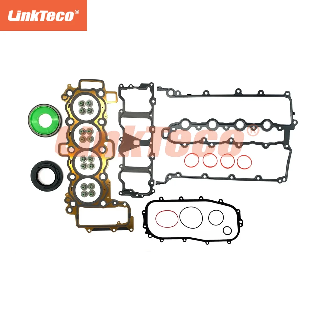 Engine Parts Full Gasket Set Piston Timing Chain Kit Fit 2.0 L L4 GAS PT204 For Jaguar E-PACE F-PACE XE XF Land Rover 2.0L 17-22