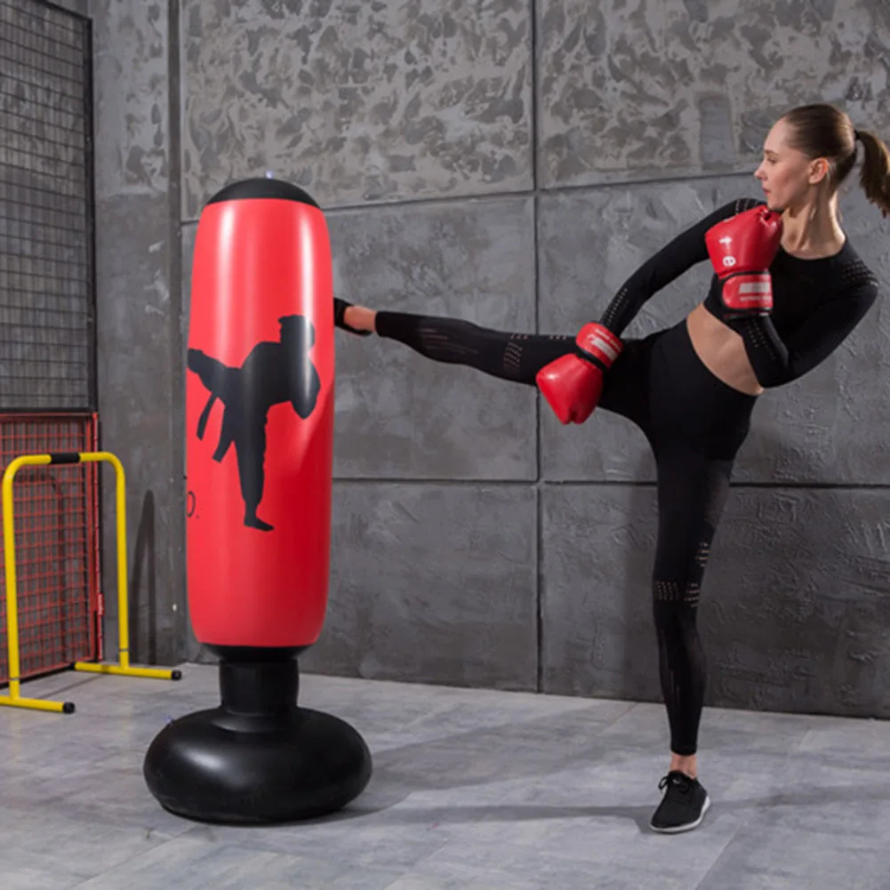 Picture 7: Inflatable Punching Boxing Bag Fitness Training Boxing Sack PVC Sports Fight Column  Kids Boxing Fight Pressure Sandbag
