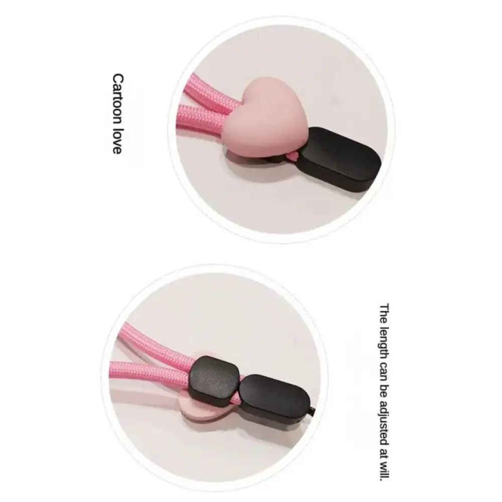 love Mobile Phone Phone Strap New Colorful Adjustable Elastic Mobile Phone Lanyard Short Wrist Strap Phone