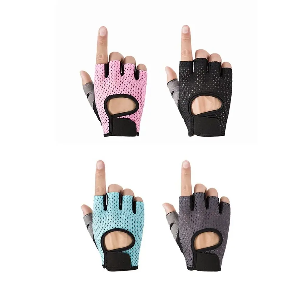 Gants de musculation respirants, incurvés, dos ouvert, antichoc, pour cyclisme, moto, antidérapants, résistants à l'usure
