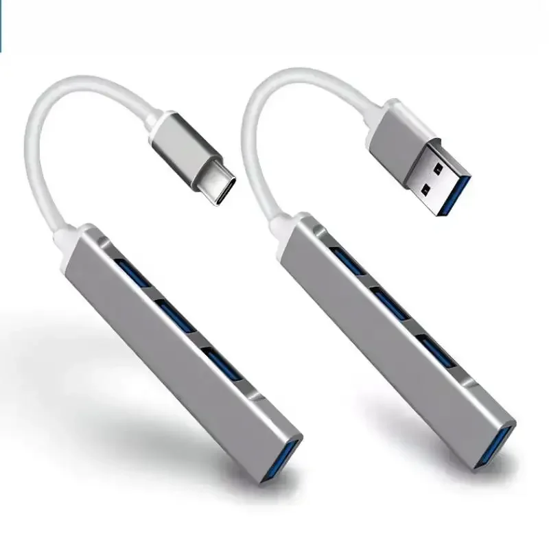 USB C Hub 4-w-1 i wieloportowy Adapter typu C kompilowany do komputera MacBook Pro typ-c do 4 USB 3.0 kabel do ładowania telefonu