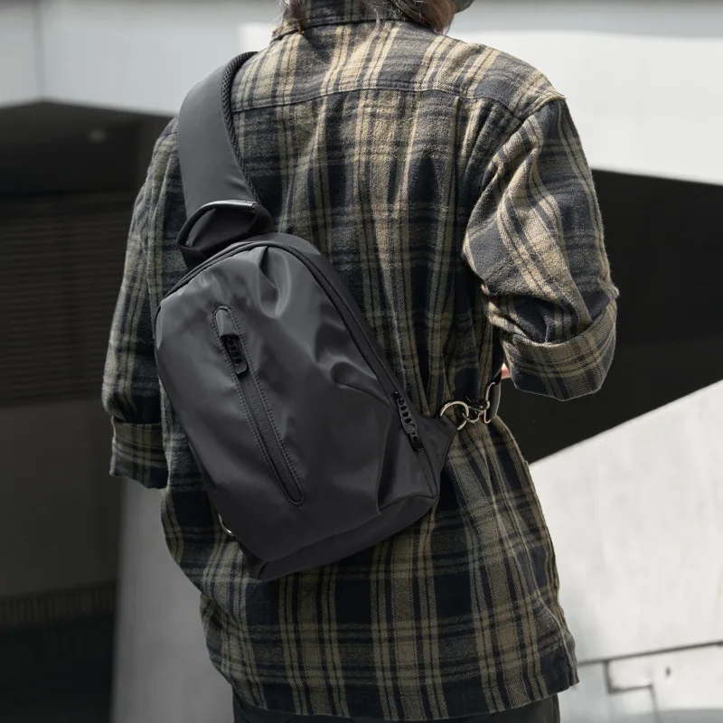Men's Chest Pack Fashion Messenger Bag Waist Bag Outdoor Sports Cross Shoulder Pack High Quality Waterproof Casual Waist Bag