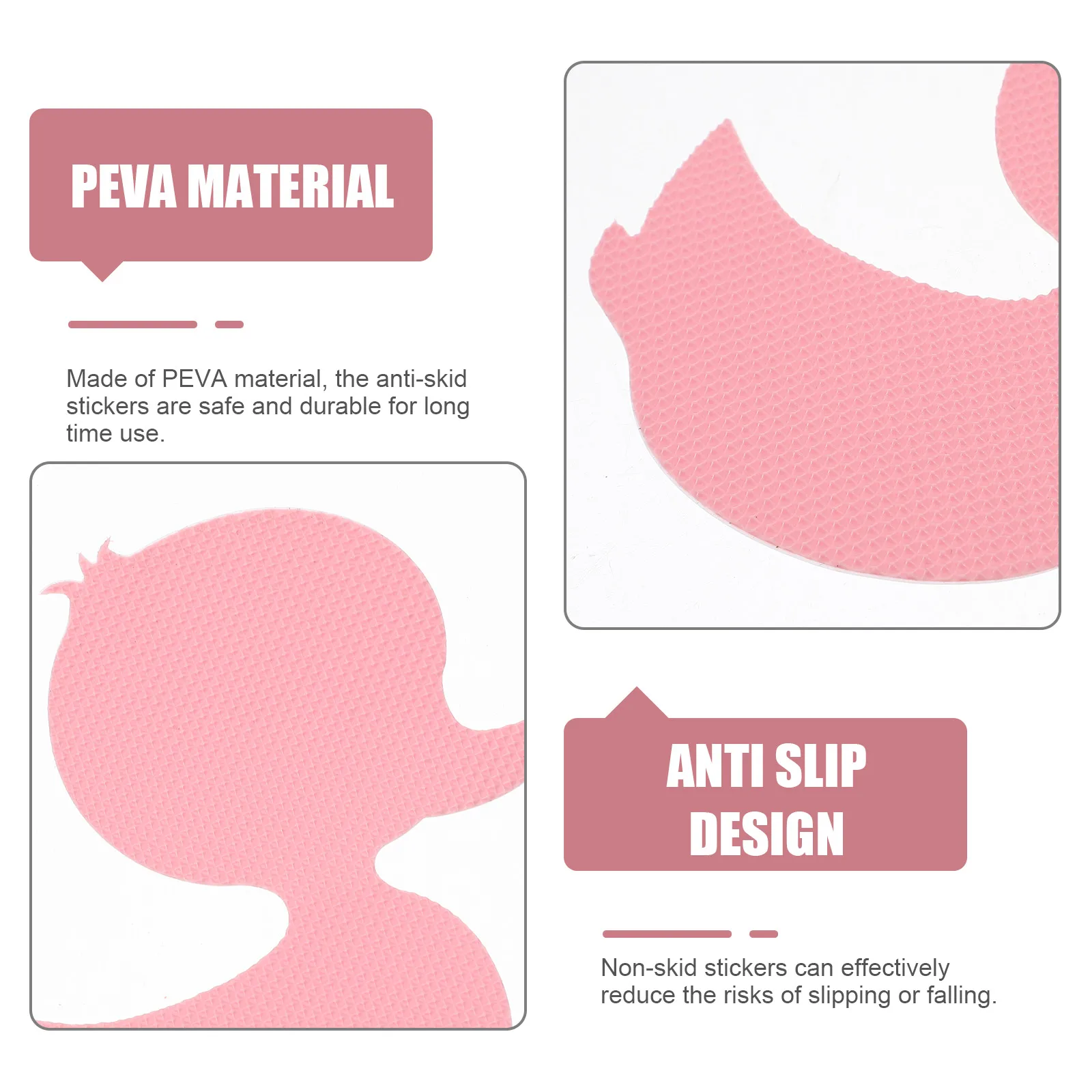 

24pcs Anti Slip Bathtub Non Slip Adhesive Decals Bath Tub Appliques Waterproof Bathtub Stickers For Shower Pool Stairs