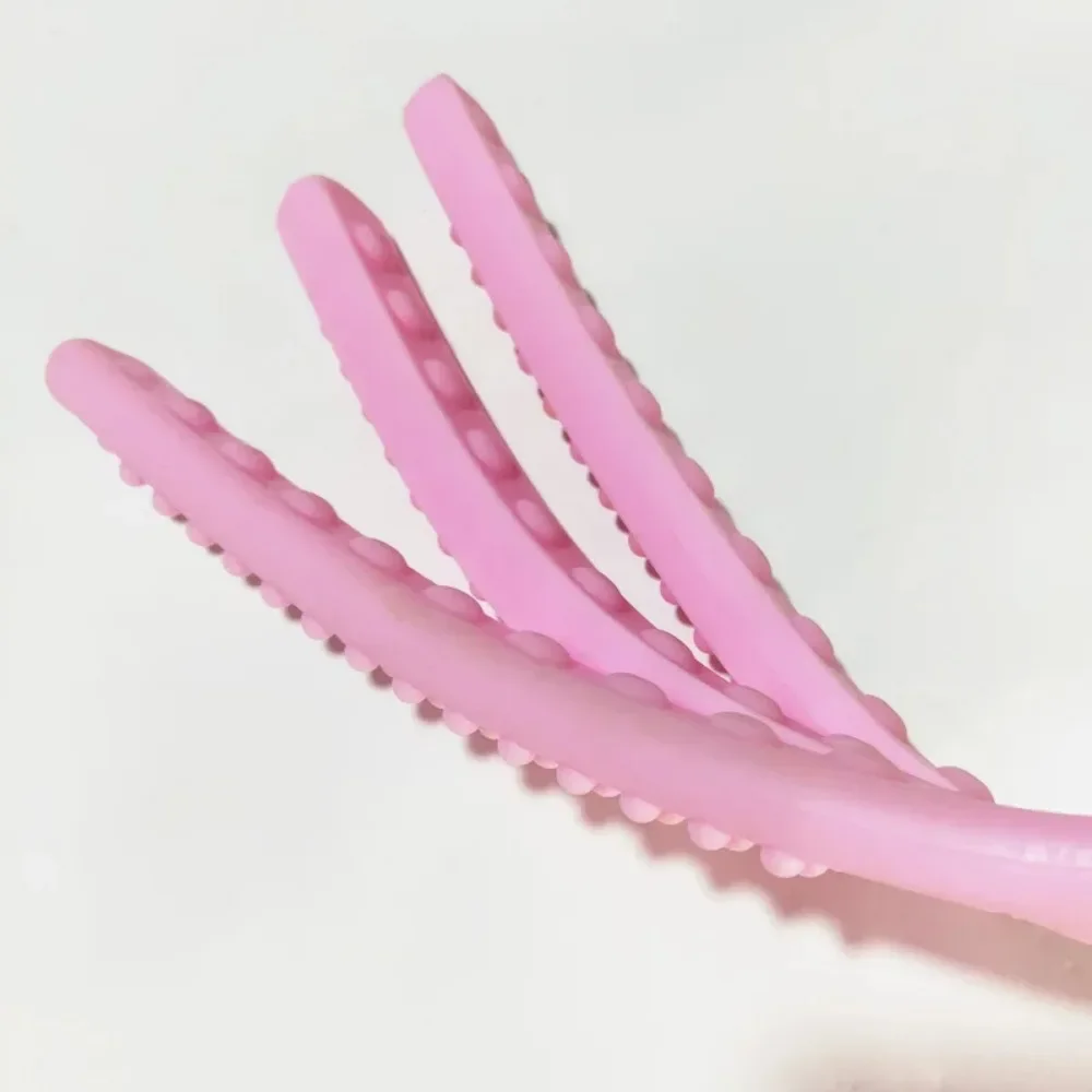 مساج Massage Stick Silicone Guasha Three Fingered Racket Massage Tools Meridian Clapping Stick Body Relaxation Massager 마사지