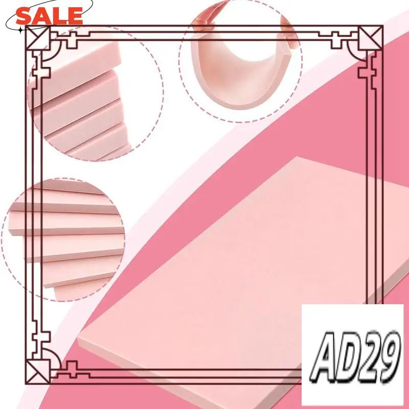 

D9-6 Pcs Pink Rubber Block Stamp Rubber Carving Linoleum Blocks Carving Block For Soft Rubber Stamp Crafts Easy To Use