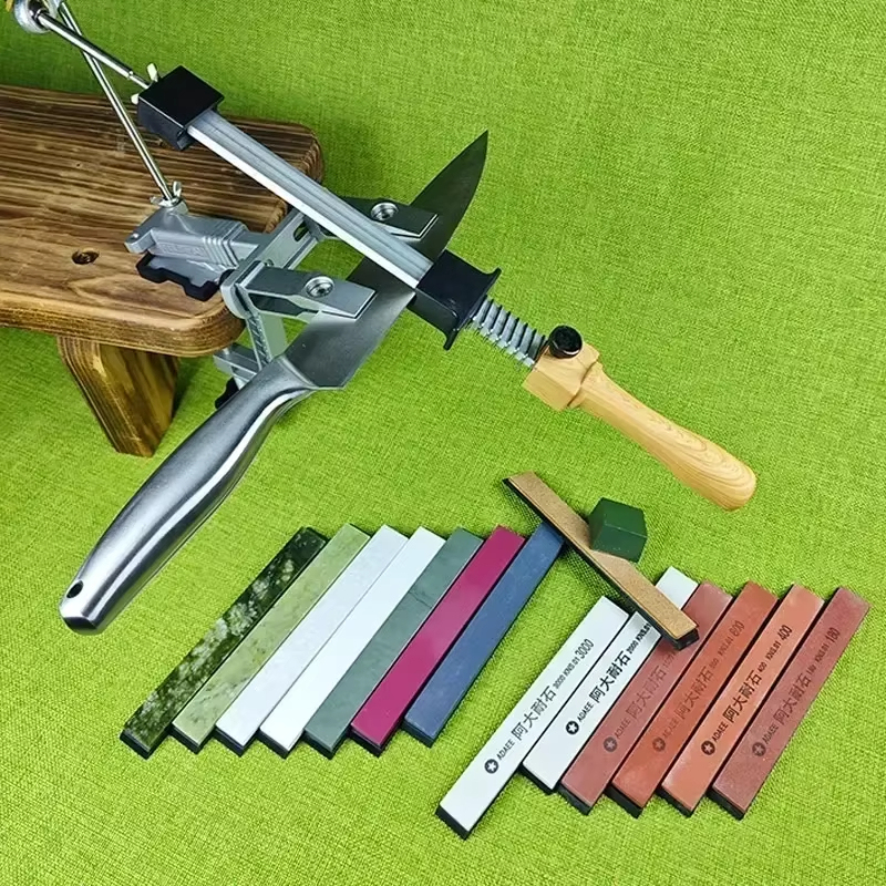 Professional Knife Sharpener Stainless Steel Fixed Angle Knife Sharpener Diamond Petroleum Stone Kitchen Tool Sharpener Knife